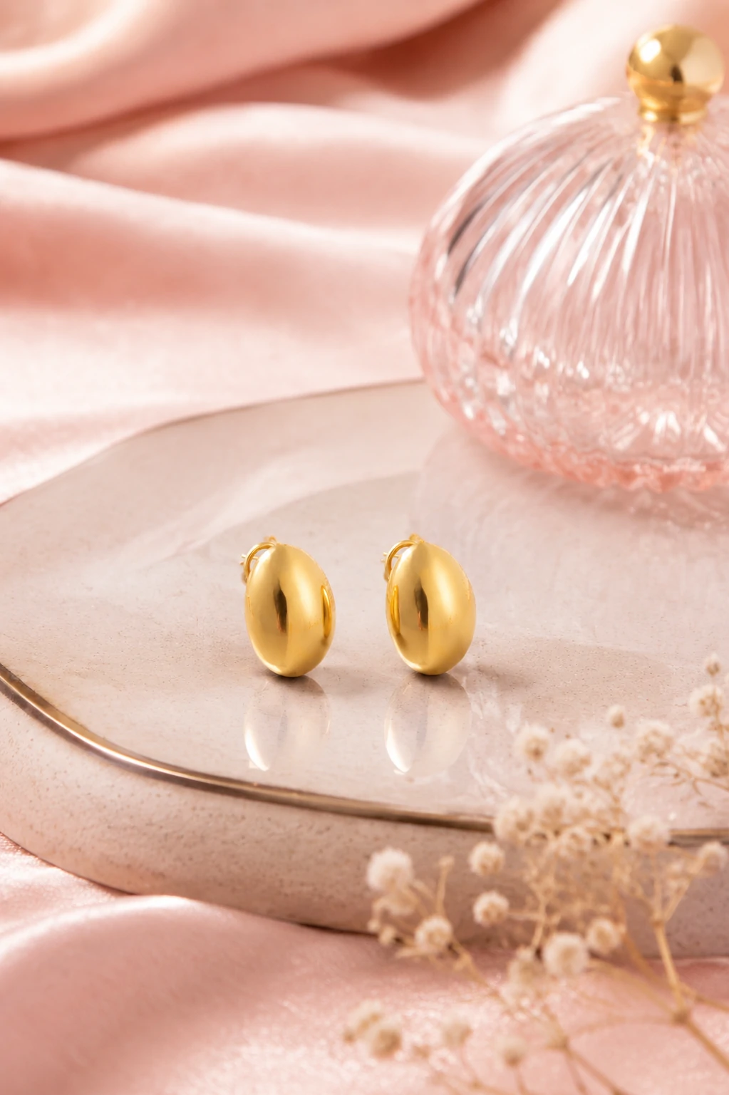 گوشواره بیضی لوکس