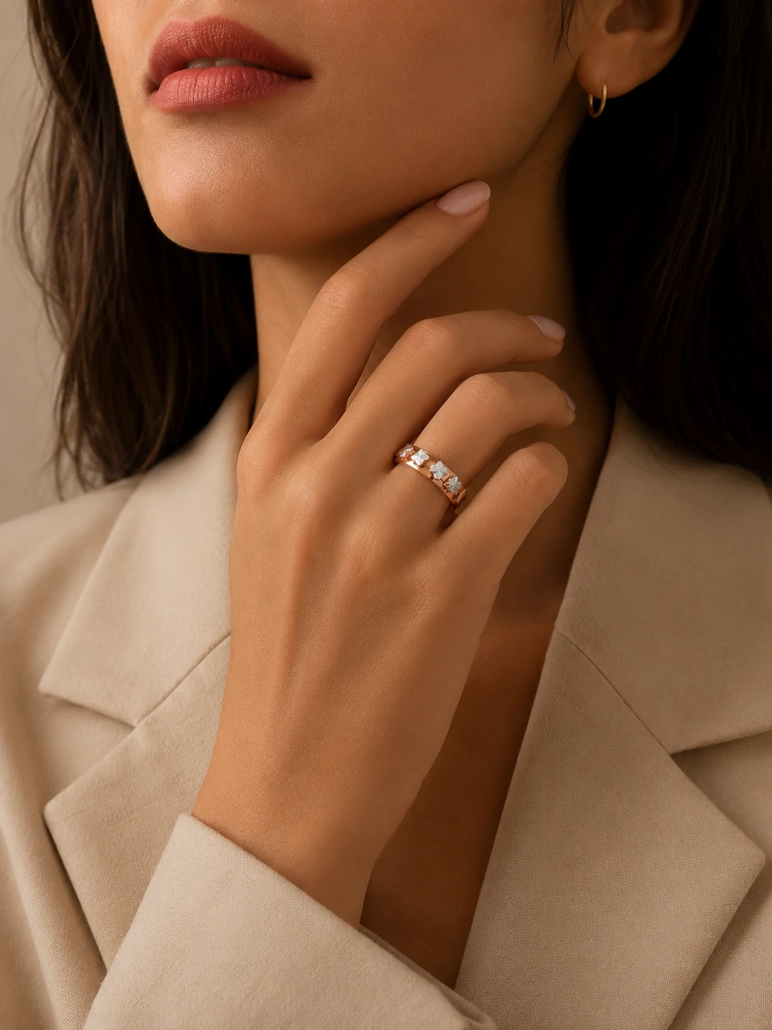 انگشتردورنگ تراش