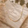 گردنبندمستطیلی دورنگ