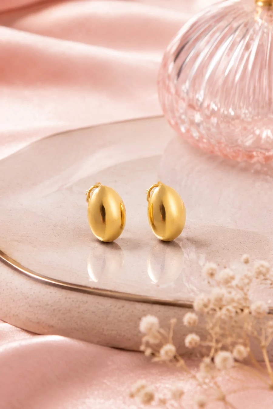 گوشواره بیضی لوکس